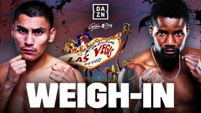 VERGIL ORTIZ JR. VS. FREDRICK LAWSON WEIGH IN LIVESTREAM
