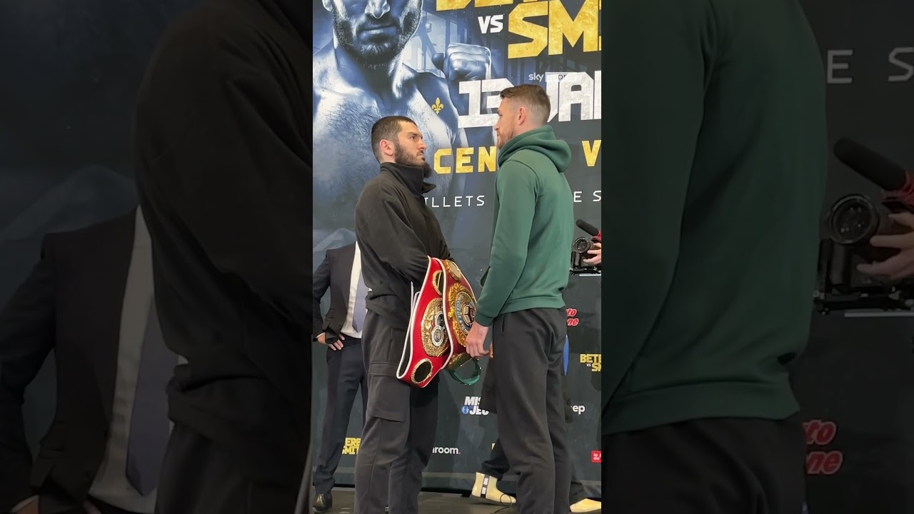 A FROSTY face-off between Artur Beterbiev & Callum Smith 🥶