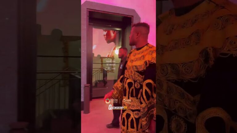 Francis Ngannou has arrived ahead of first face-off with Anthony Joshua!