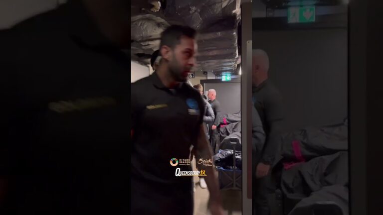 Anthony Joshua will go face to face with Francis Ngannou later today 👀