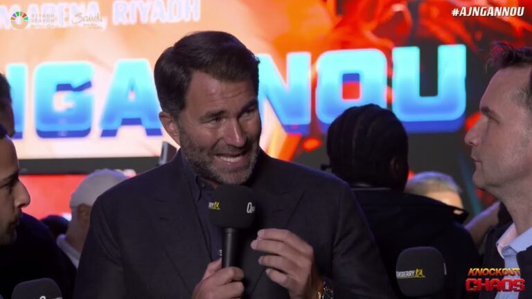 "Bigger than Undisputed! 🍿" Eddie Hearn relishes Queensberry vs Matchroom show & Joshua vs Ngannou