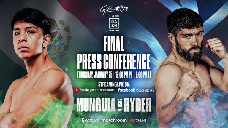 JAIME MUNGUÃA VS. JOHN RYDER FINAL PRESS CONFERENCE