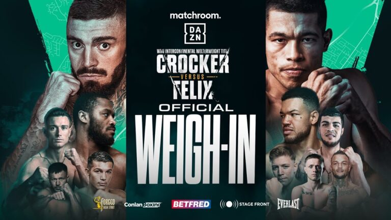 Lewis Crocker Vs Jose Felix: Weigh In