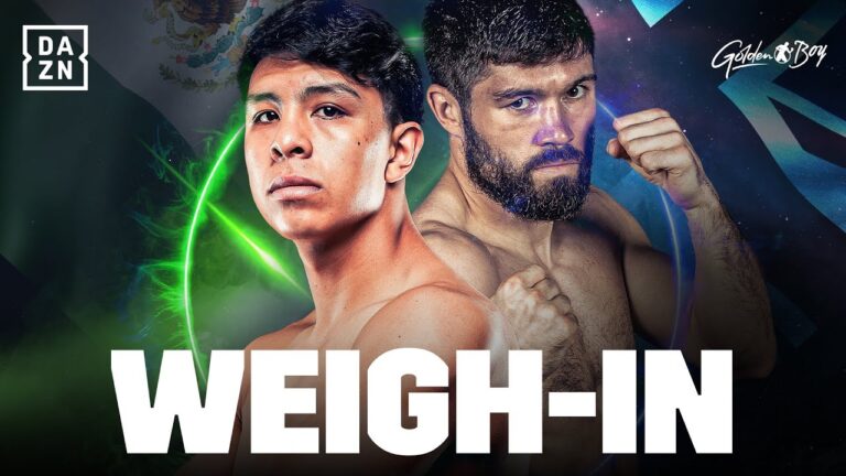 JAIME MUNGUÃA VS. JOHN RYDER WEIGH IN LIVESTREAM