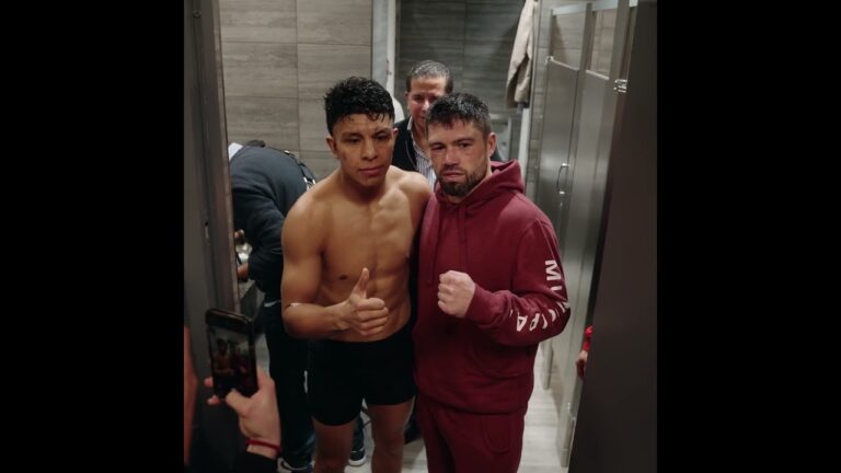 Respect 🤝 John Ryder Visits Jaime Munguia's Locker Room After Fight