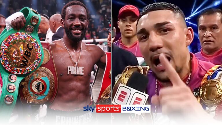 “I'll fight Terence Crawford at a CATCHWEIGHT!” | Teofimo Lopez reacts to win