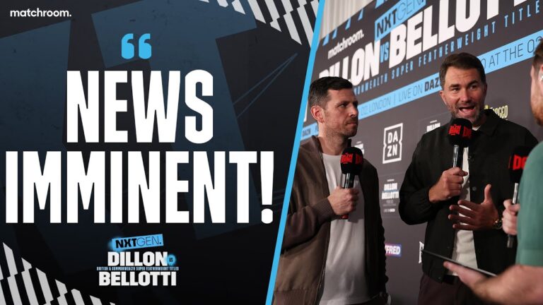 Eddie Hearn Talks After Dillon Vs Bellotti Weigh In: Haney Vs Garcia, Benn Updates & More