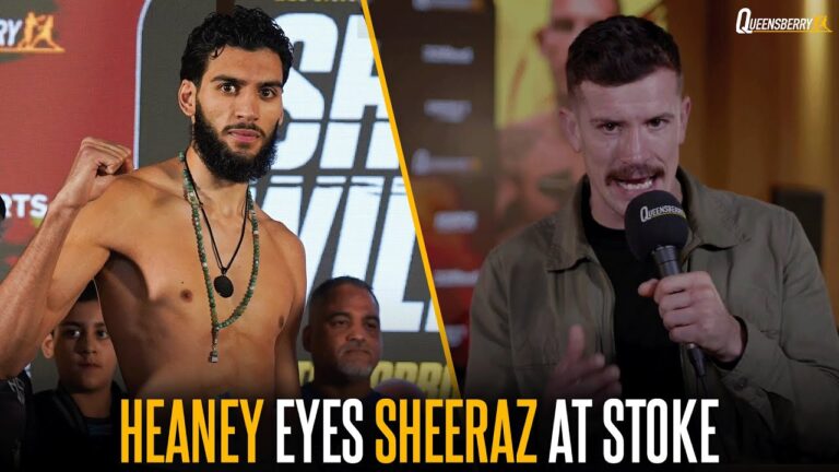“Eubank Jr an anomaly!” Heaney hails Sheeraz as THE MAN if he beats Williams & invites him to Stoke