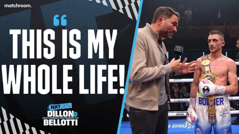 “I Want European Next!” – Reece Bellotti & Eddie Hearn Talk After Liam Dillon Fight
