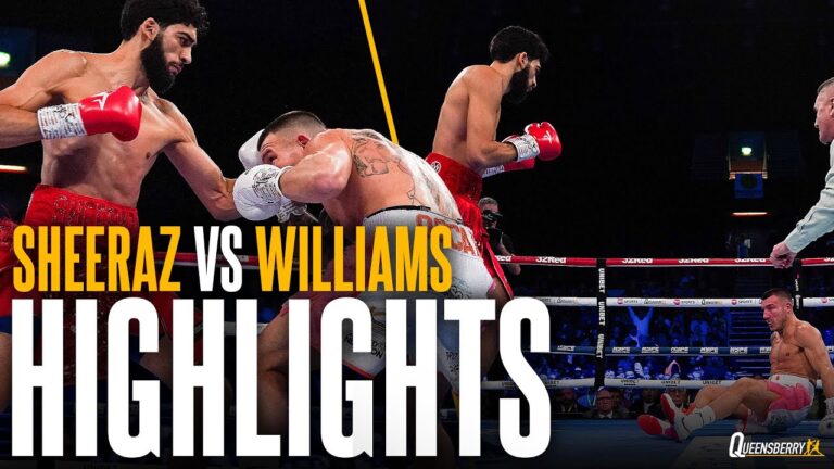 Hamzah Sheeraz vs Liam Williams fight highlights | Ringside angle | Destructive opening round KO 💥