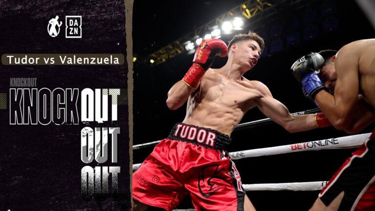 KO | Eric Tudor vs Edgar Valenzuela! Tudor Handles Valenzuela With Vicious Combos & Body Attack!