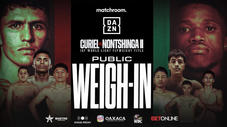 Adrian Curiel Vs Sivenathi Nontshinga: Weigh In