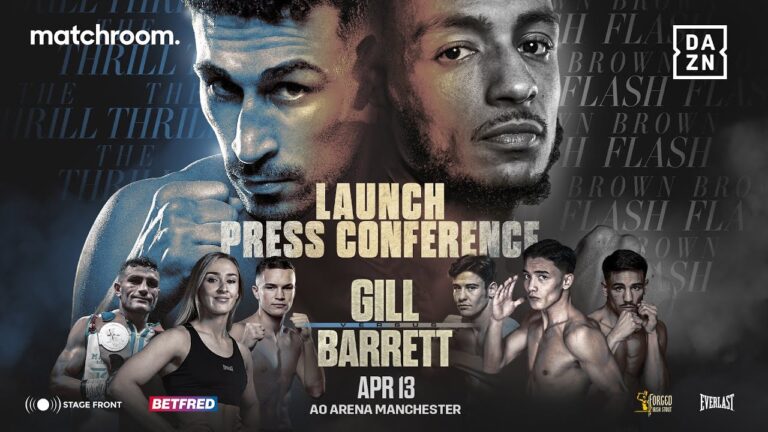 JORDAN GILL VS. ZELFA BARRETT LAUNCH PRESS CONFERENCE LIVESTREAM
