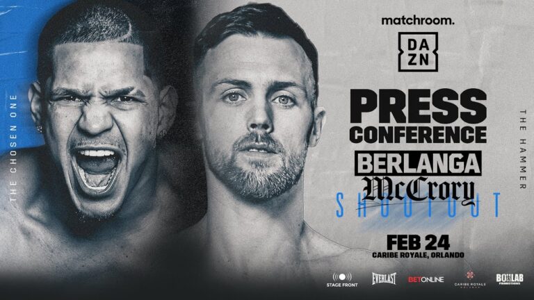 Edgar Berlanga Vs Padraig McCrory Final Press Conference