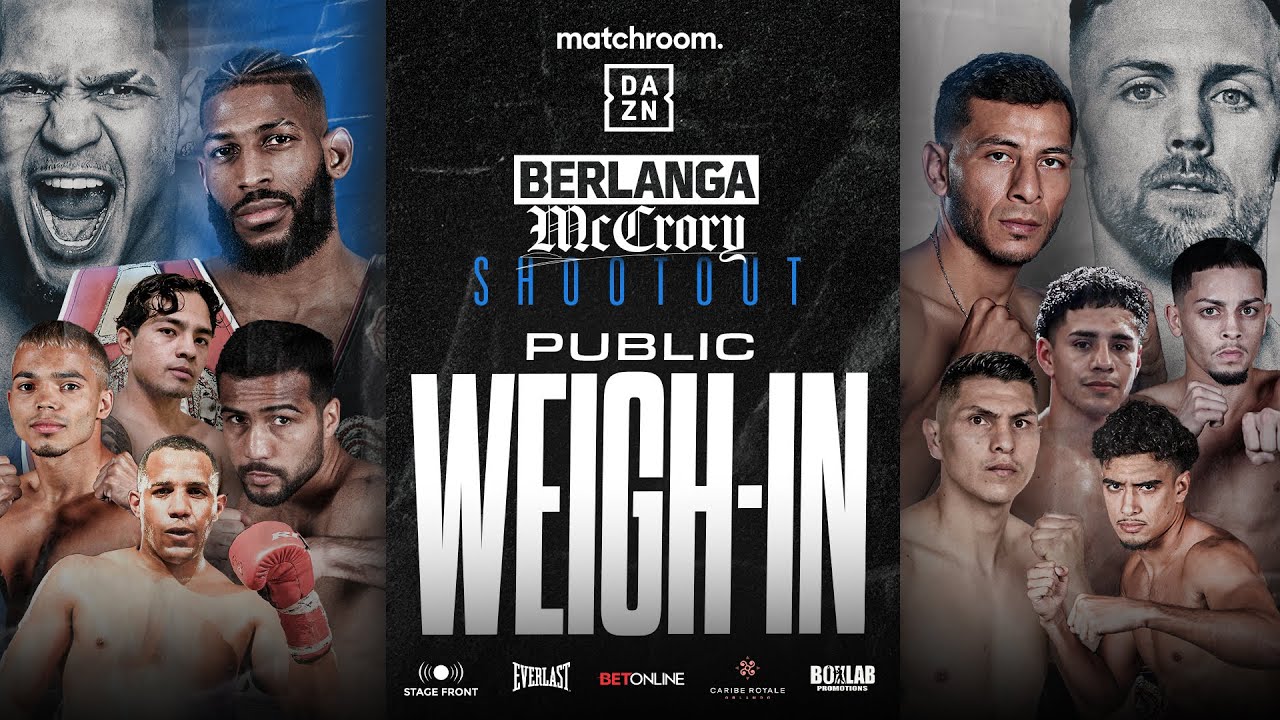 Edgar Berlanga Vs McCrory Weigh In & Subriel Matias Presser