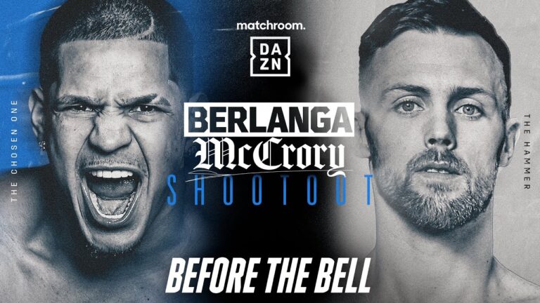 EDGAR BERLANGA VS. PADRAIG MCCRORY BEFORE THE BELL LIVESTREAM