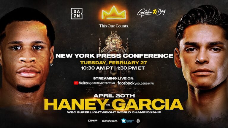 DEVIN HANEY VS. RYAN GARCIA PRESS TOUR-NEW YORK PRESS CONFERENCE