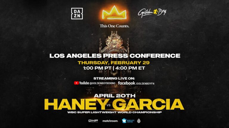 DEVIN HANEY VS. RYAN GARCIA PRESS TOUR-LOS ANGELES PRESS CONFERENCE