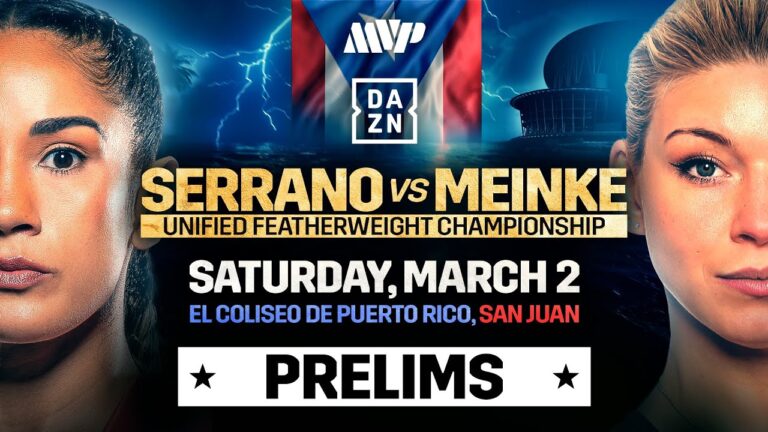 AMANDA SERRANO VS. NINA MEINKE PRELIMS LIVESTREAM