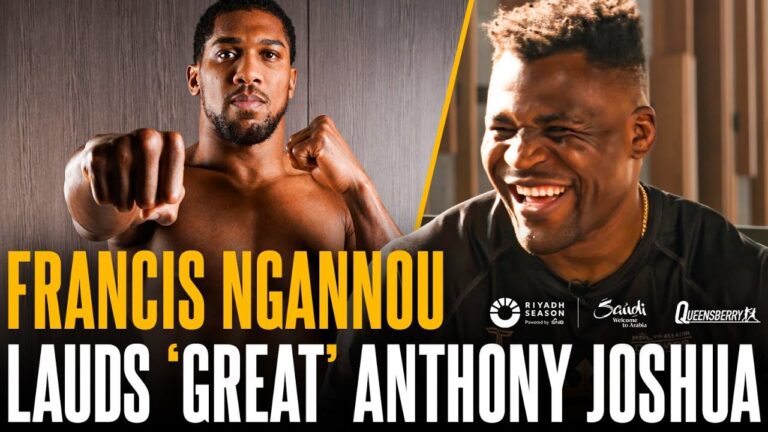 Francis Ngannou SCARILY laughs at improvement from Tyson Fury fight & offers surprising AJ praise 🔥