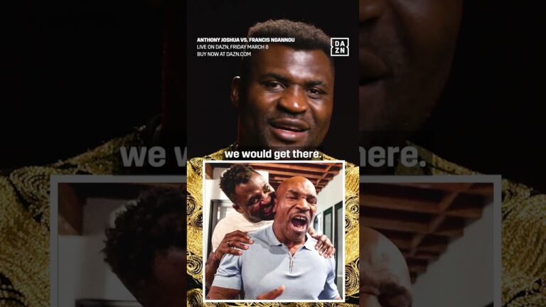 The Francis Ngannou x Mike Tyson link-up 🤝 #shorts