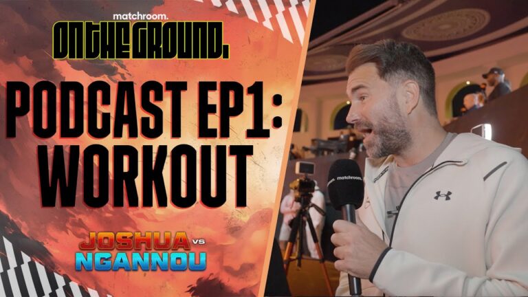 On The Ground: Anthony Joshua Vs Francis Ngannou Workout (9 Guests)