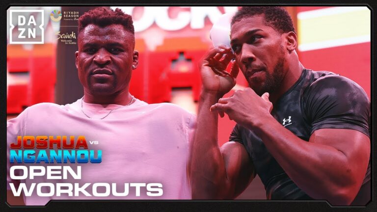 Anthony Joshua vs Francis Ngannou: Open Workouts Highlights