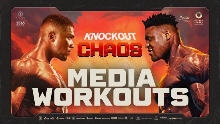 OPEN WORKOUT LIVE | ANTHONY JOSHUA vs FRANCIS NGANNOU | KNOCKOUT CHAOS 💥