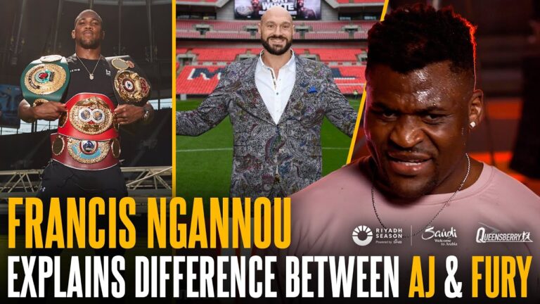 Francis Ngannou REVEALS sparring partners for Anthony Joshua & how AJ's different from “funny” Fury