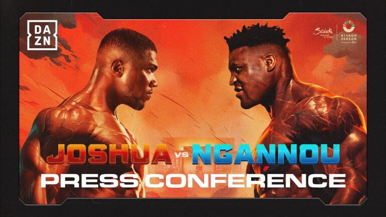 ANTHONY JOSHUA VS. FRANCIS NGANNOU PRESS CONFERENCE LIVESTREAM