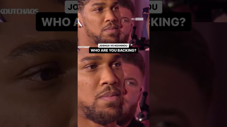 JOSHUA VS NGANNOU! | First Face-off Of Fight Week 🥶