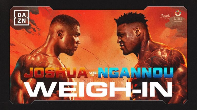 🔴 ANTHONY JOSHUA VS. FRANCIS NGANNOU | KNOCKOUT CHAOS WEIGH IN LIVESTREAM
