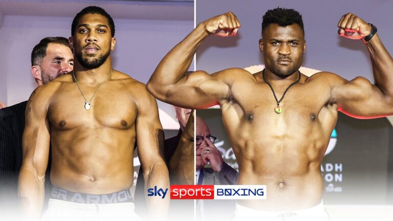 JOSHUA VS NGANNOU! ⚖ | FULL WEIGH-IN