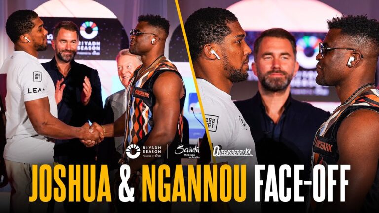 Anthony Joshua & Francis Ngannou LOCK IN for colossal heavyweight fight | Press conference face-off