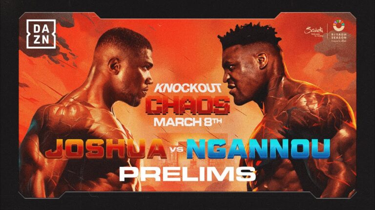 ANTHONY JOSHUA VS. FRANCIS NGANNOU | KNOCKOUT CHAOS PRELIMS LIVESTREAM