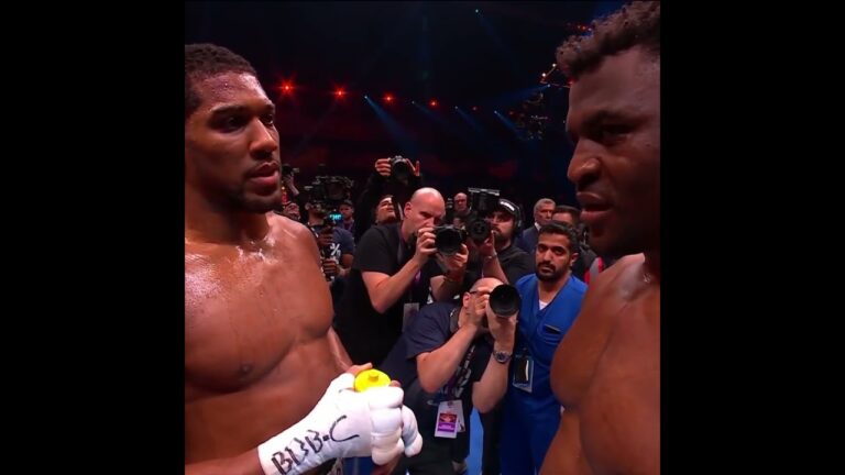 “Don't Leave Boxing!” – Anthony Joshua Tells Francis Ngannou