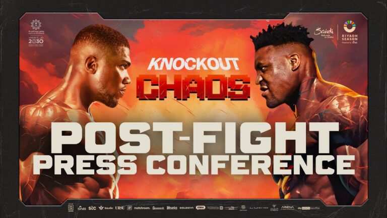 Anthony Joshua STOPS Francis Ngannou | Full post-fight press conference reaction LIVE