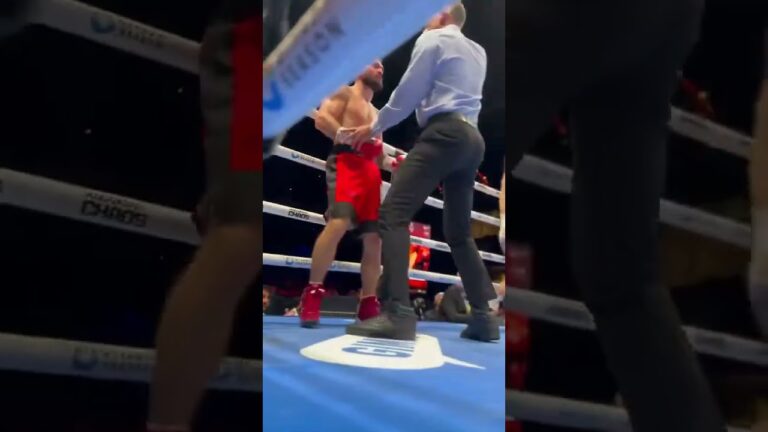 Ringside KO View 🧨 Israil Madrimov Stops Kurbanov To Win World Title