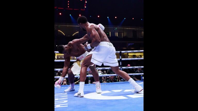 Stills Sequence 📸  Anthony Joshua's KO Vs Francis Ngannou