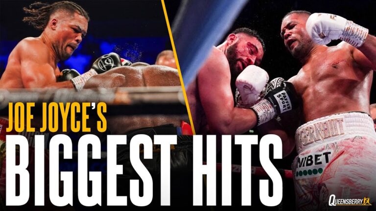 Joe Joyce The Biggest Hits | Huge hooks & KO body shots against Joseph Parker, Carlos Takam & more 💥