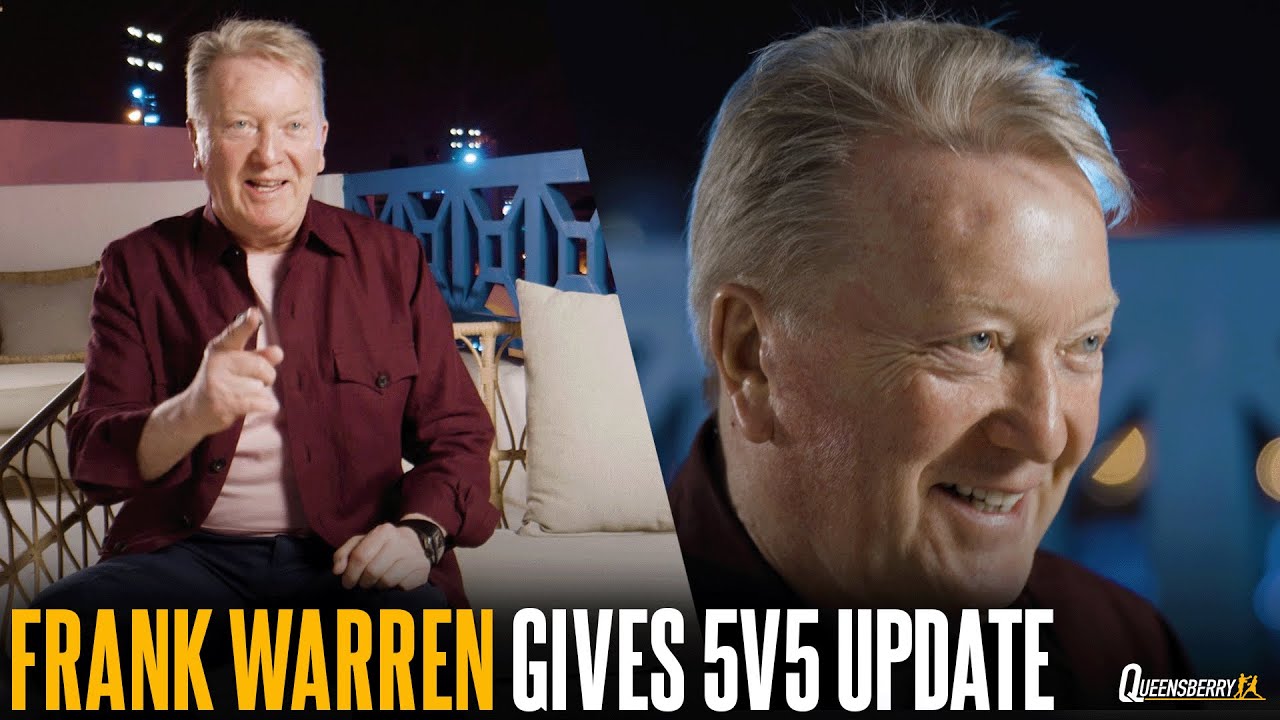 FRANK WARREN EXCLUSIVE talks 5v5 LATEST, Rivalry with Eddie Hearn, Yarde v Buatsi, Dubois & more!