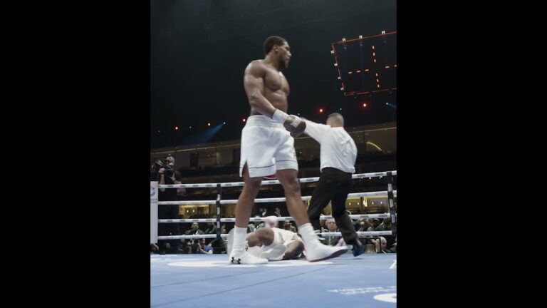 UNSEEN ANGLE: Anthony Joshua's Monster KO Vs Francis Ngannou