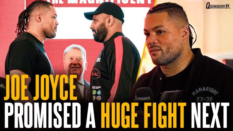 Frank Warren tells Joe Joyce he will receive BIG FIGHT on the world stage if he knocks out Kash Ali