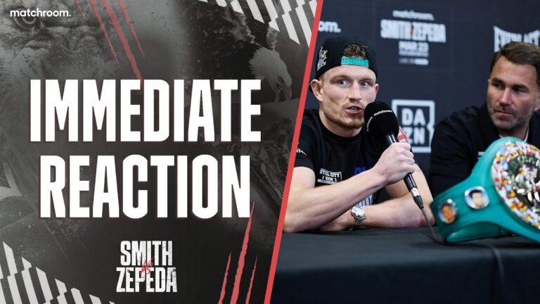 Dalton Smith & Eddie Hearn Post Fight Press Conference After Zepeda KO
