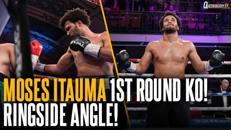 UNSEEN ANGLE! FUTURE STAR MOSES ITAUMA FIRST ROUND STOPPAGE