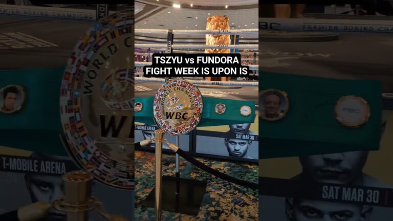 #TszyuFundora fight week has official begun in Las Vegas.