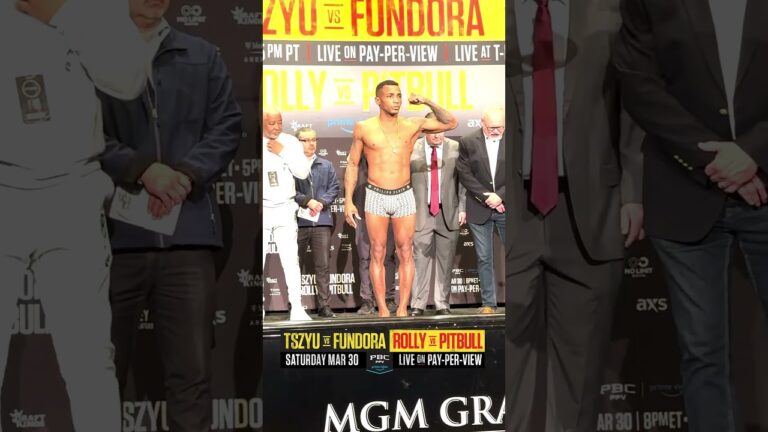 #ErislandyLara and #MichaelZerafa are weighed in. PPV 3/30 on PRIME VIDEO! #TszyuFundora