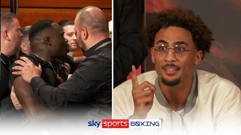 CHAOS! Security separates Ben Whittaker from mystery challenger! 😳