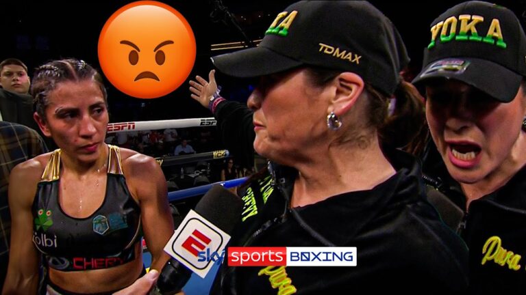 Yokasta Valle's coach RAGES & ACCUSES Seniesa Estrada of intentional headbutt! 😯