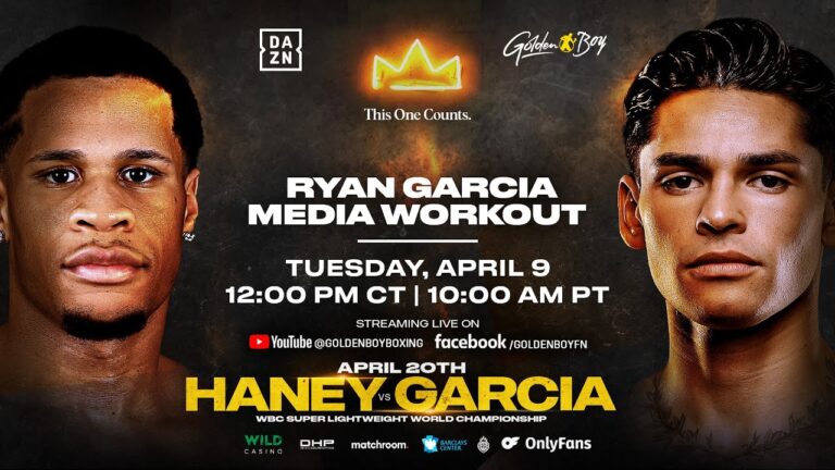 RYAN GARCIA DALLAS, TEXAS MEDIA WORKOUT